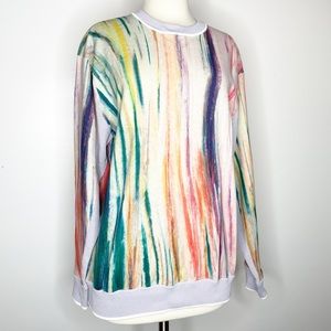 Saylient Rainbow Knit Sweatshirt